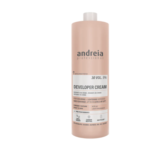 Oxidante Em Creme Vegan 30 Vol. 9% 150ml - Andreia